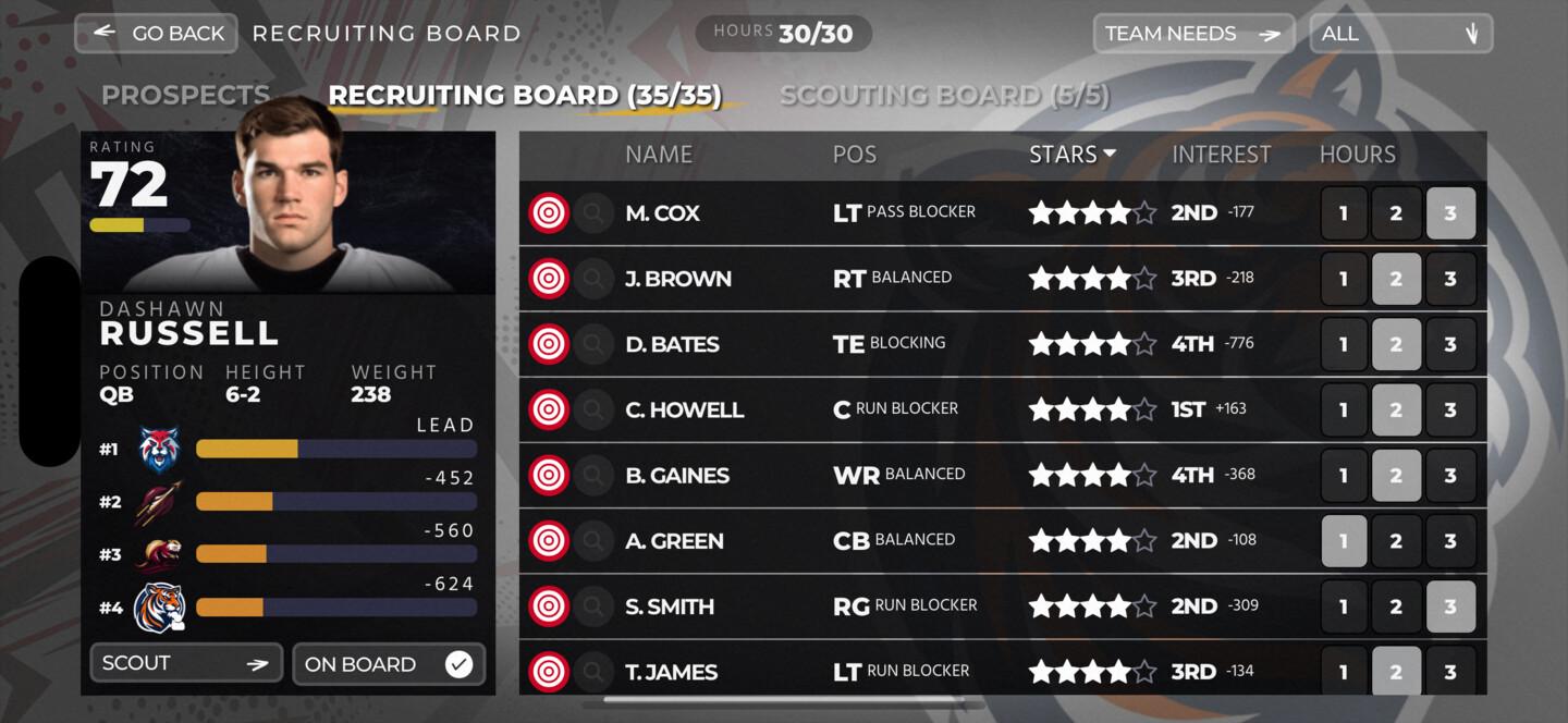 New Recruiting Board