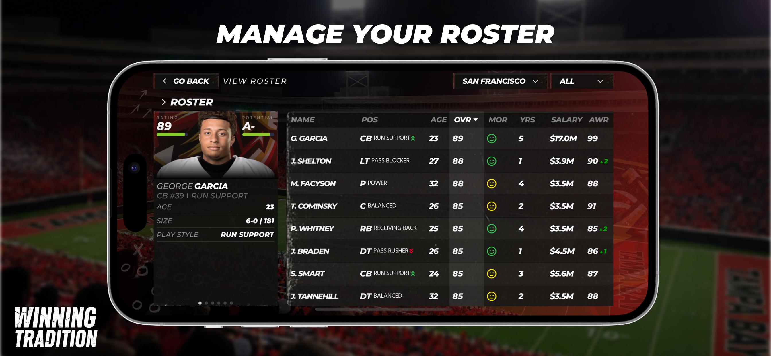 Manage Your Roster