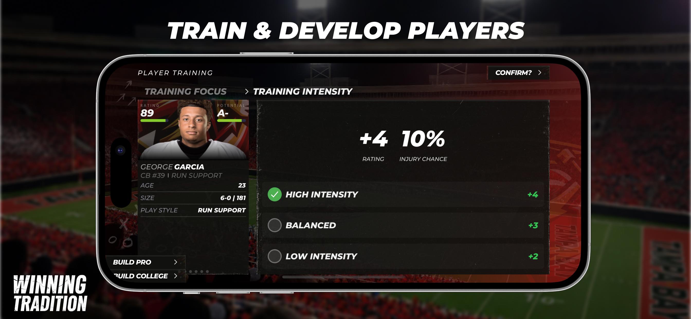 Train & Develop Players